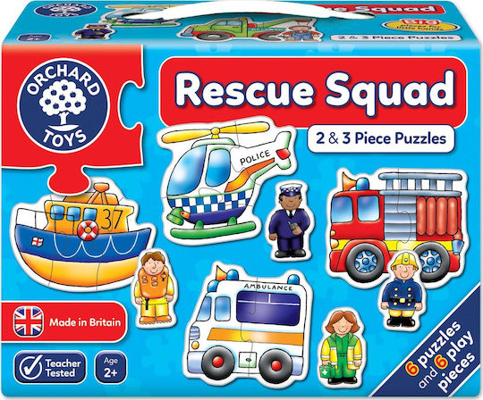 Kinderpuzzle Rescue für 2+ Jahre 3pcs Orchard
