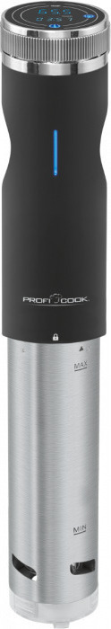 ProfiCook PC-SV 1126 PC-SV 1126 LED Stainless steel 40 °C Black,Stainless steel 90 °C Touch 