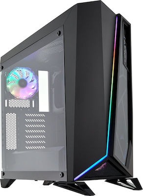 Corsair Carbide Series Spec-Omega RGB Tempered Glass Gaming Midi Tower Computer Case with Window Panel Black