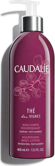 Caudalie The Des Vignes Feuchtigkeitsspendende Lotion Körperpflege mit Hyaluronsäure für Trockene Haut 400ml
