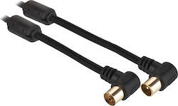 GoGEN Καλώδιο Κεραίας Coax male - Coax female Μαύρο 2.5m