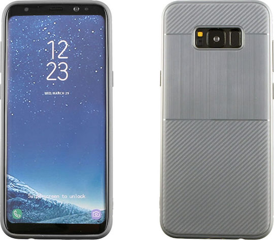 Idol 1991 Carbon TPU Back Cover Σιλικόνης Γκρι (Galaxy S8+)