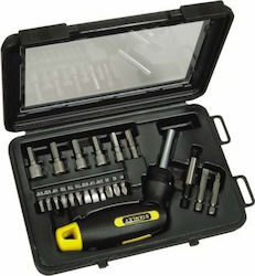 Stanley Screwdriver Ratchet with 22 Magnetic Interchangeable Tips