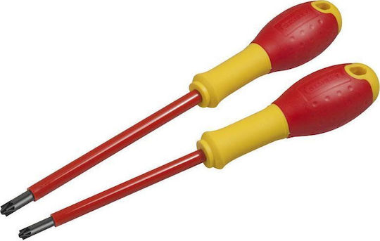 Stanley FatMax Set 2 Electrician 1000V Screwdrivers with 2 Interchangeable Tips