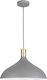 Viokef Lamas Pendant Light Gray Bell with Socket E27 27x370cm