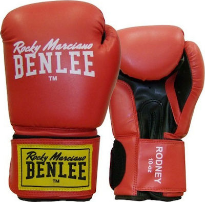 Benlee Rodney 194007 Synthetic Leather Boxing Competition Gloves Red