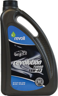 Revoil Λάδι Αυτοκινήτου Revolution Turbo 15W-40 4lt