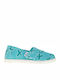 Kids Espradrilles with Hoop & Loop Closure Turquoise Espadrilles