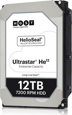 Hitachi Ultrastar HE12 ISE 12TB HDD Festplatte 3.5" SATA III 7200Umdrehungen pro Minute mit 256MB Cache für NAS / Server