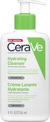CeraVe Cremă Curățare Hydrating Normal To Dry Skin pentru Piele Normală 236ml