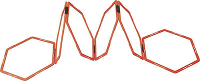 Amila Speed Ladder Hexagonal Acceleration Ladder In Red Colour