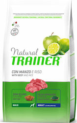 Natural Trainer Adult Maxi 12kg Dry Food for Adult Dogs of Large Breeds with Rice and Calf