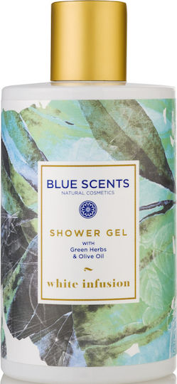 Blue Scents White Infusion Αφρόλουτρο σε Gel με Ελαιόλαδο & Άρωμα Πράσινο Τσάι 250ml