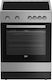 Beko Κουζίνα 65lt με Κεραμικές Εστίες Π60εκ. Inox