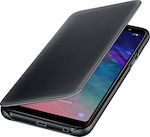 Samsung Cover Carte Piele artificială Negru (Galaxy A6+ 2018) EF-WA605CBEG EF-WA605CBEGWW