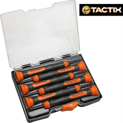 Tactix Σετ 6 Κατσαβίδια Ακριβείας