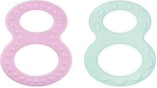 Nuk Teething Ring made of Plastic for 0 m+ Sky Blue-Purple 2pcs