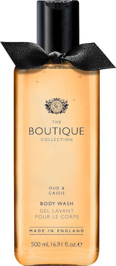 The English Bathing Company Oud and Cassis Body Wash Bubble Bath with Woody Scent 500ml