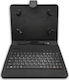 NOD TCK-08 8" Flip Cover Synthetic Leather with Keyboard Greek Black (Universal 8") 141-0091