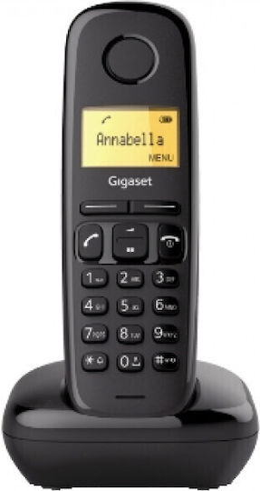 Gigaset A170 Cordless Phone with Greek Menu Black