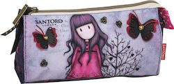 Santoro Fabric Pencil Case Gorjuss Love Grows with 1 Compartment Multicolour