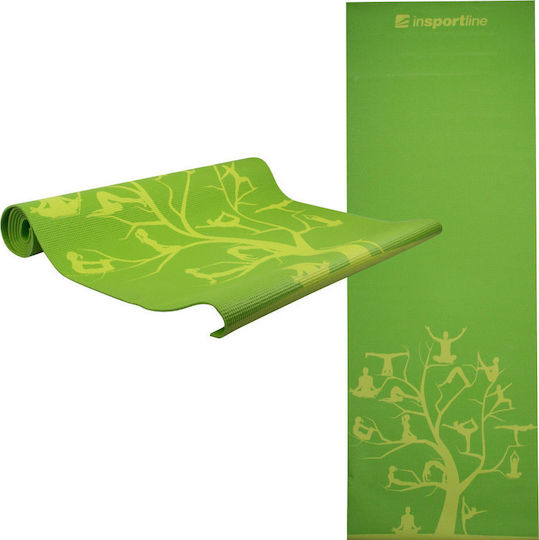 inSPORTline Spirit Exercise Mat Green (172x61x0.3cm)
