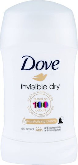 Dove Invisible Dry Tested on 100 Colours Αποσμητικό 48h σε Stick 30ml