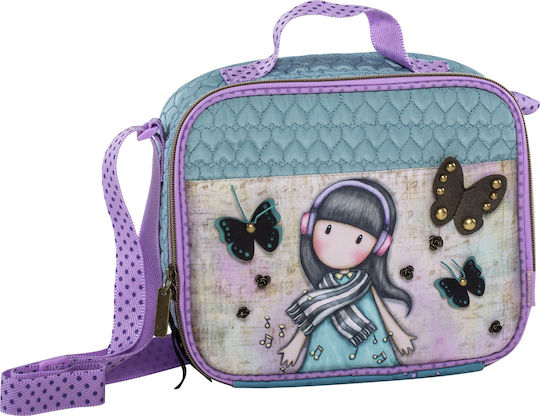Santoro Schulisches Isoliertes Kinder Lunchbox Umhängetasche 3,5l Blau Santoro Gorjuss 20x9x20cm