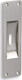 Convex Νίκελ Ματ Door Flush Handle with Key Hole 155 140mm