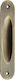 Zogometal 220 Türdrücker ohne Loch Bronzé 158mm Lochabstände 132.4mm 220