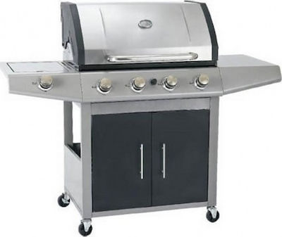 Vanward Gas Grill with 4 Burners 14kW and Side Hob