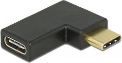 DeLock Konverter USB-C männlich zu USB-C weiblich Schwarz (65915)