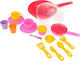 Dede Cooking Toy / Kitchen Utensils Σετ Κουζινικά σε Τηγάνι (Various Designs) 1pc 01468