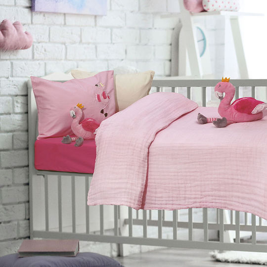 Das Home Cotton Baby Quilt Relax 6477 80x110cm Pink