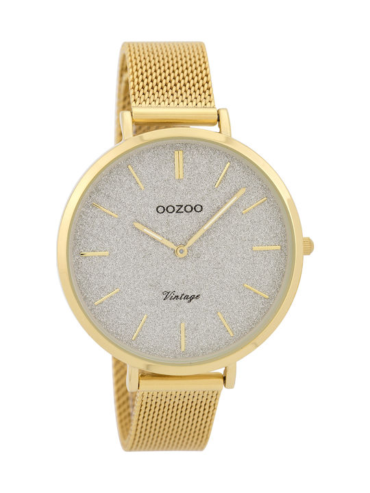 Oozoo Vintage Uhr mit Gold Metallarmband