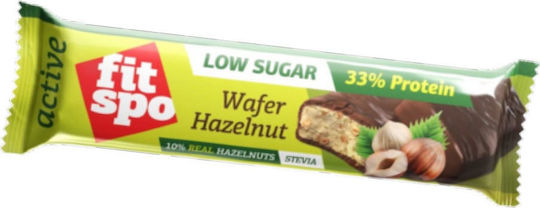 Fit Spo Active Μπάρα με 33% Πρωτεΐνη & Γεύση Wafer Hazelnut 2x30gr