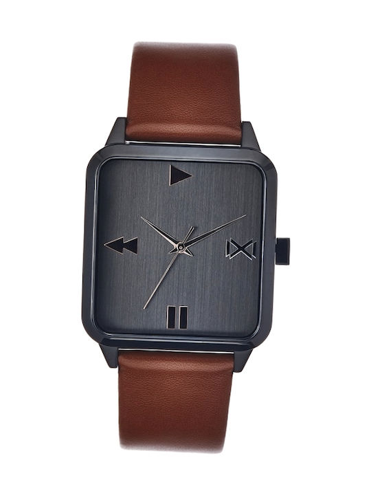 Mark Maddox Watch Battery with Brown Leather Strap HC7106-50