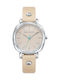 Mark Maddox Watch with Beige Leather Strap MC0019-07