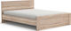 Norton Κρεβάτι Ημίδιπλο Ξύλινο Sonoma για Στρώμα 120x200cm