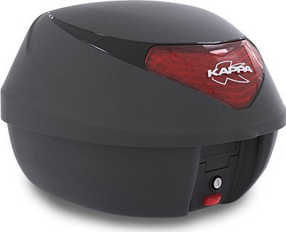 Kappa Moto K29N Monolock Motorrad-Topcase mit roten Reflektoren 29Es Schwarz