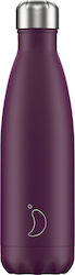 Chilly's Matte Purple Μπουκάλι Θερμός 0.5lt