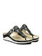 Mila Leather Women's Flat Sandals Anatomic in Black Color