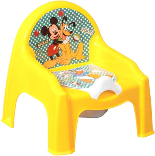 Dede Potty Chair Mickey with Lid Yellow