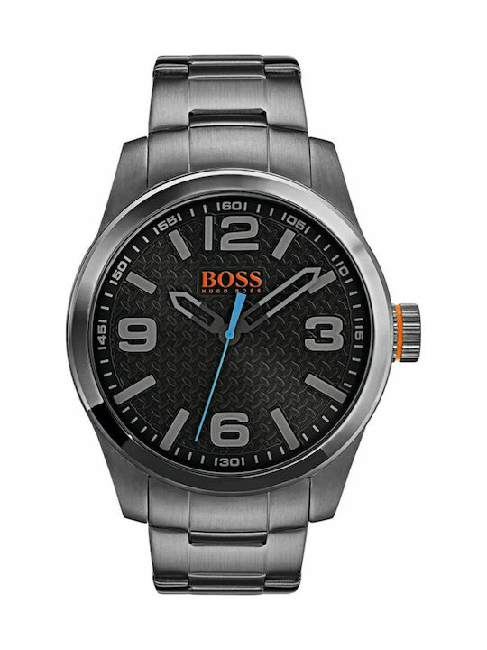 Hugo Boss Uhr Batterie mit Schwarz Metallarmband