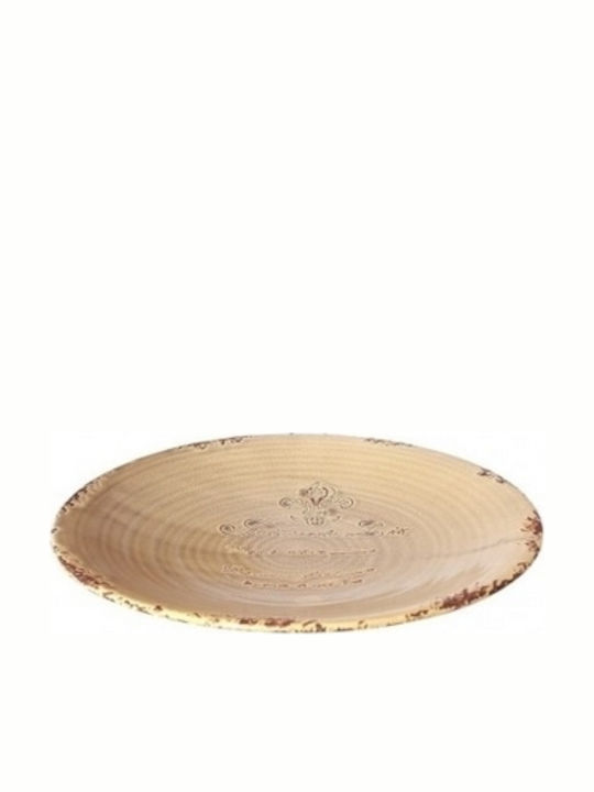 Espiel Decorative Platter Ceramics Brown 39x39εκ. CER310