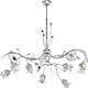 Inlight 5224-6 Χρώμιο Pendant Chandelier with Crystals Silver