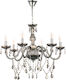 Inlight 5314-8 Chandelier Candlestick 8xE14 Transparent 75cm Dimmed 5314-8-FIME