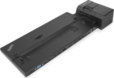 Lenovo ThinkPad Ultra USB-C Stație de andocare cu HDMI/DisplayPort 4K PD Ethernet și conexiune 2 monitoare Negru