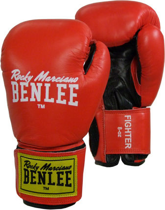 Benlee Boxing Boxing Gloves Leather for Match Red