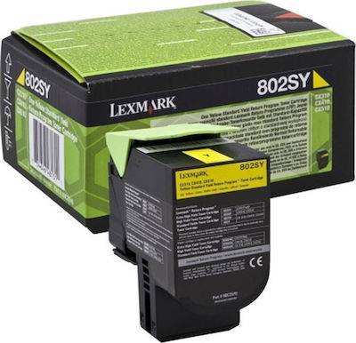 Lexmark 802SY Μελάνι Εκτυπωτή InkJet Κίτρινο (80C2HYO)